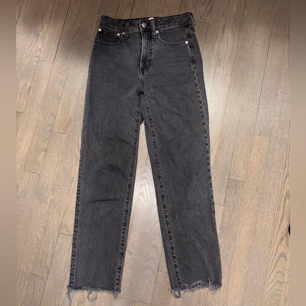 Madewell Curvy Vintage Straight Jean Size 25 Classic Black Wash Women's Jeans